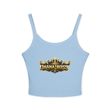 OHANA1BOSS Gold Emblem Women's Spaghetti Strap Tank Top