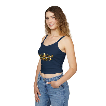OHANA1BOSS Gold Emblem Women's Spaghetti Strap Tank Top