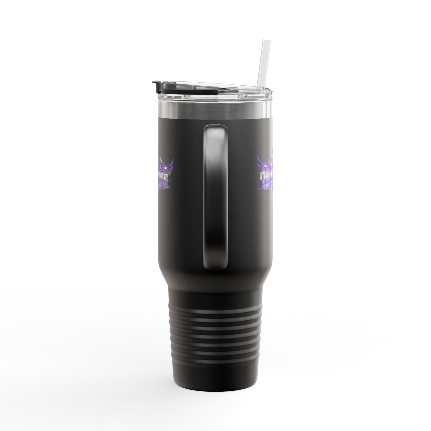 40oz Insulated Travel Mug — 'Duana Boss' Purple Crest Stainless Tumbler