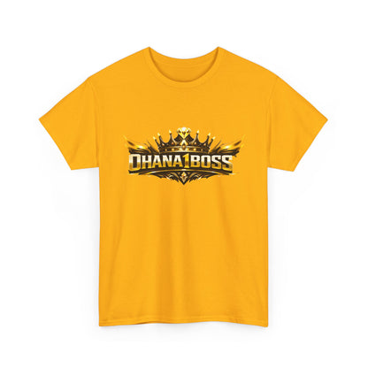 Ohana1Boss Crown Logo T-Shirt — Gold Gaming Streetwear Tee