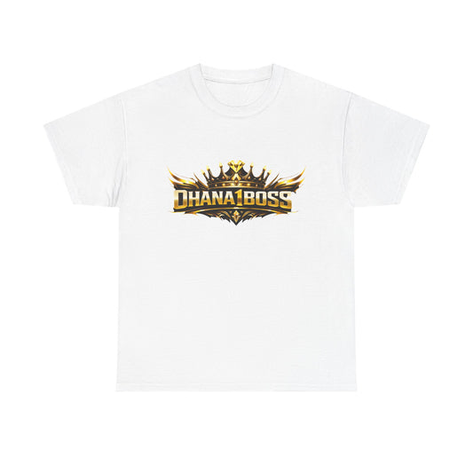 Ohana1Boss Crown Logo T-Shirt — Gold Gaming Streetwear Tee