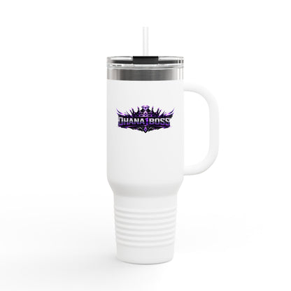 40oz Insulated Travel Mug — 'Duana Boss' Purple Crest Stainless Tumbler