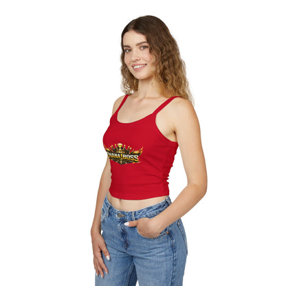 OHANA1BOSS Gold Emblem Women's Spaghetti Strap Tank Top