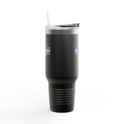 40oz Insulated Travel Mug — 'Duana Boss' Purple Crest Stainless Tumbler
