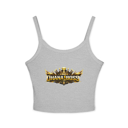OHANA1BOSS Gold Emblem Women's Spaghetti Strap Tank Top