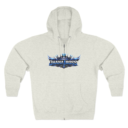 Ohana1Boss Zip Hoodie — Blue Unisex Zip-Up