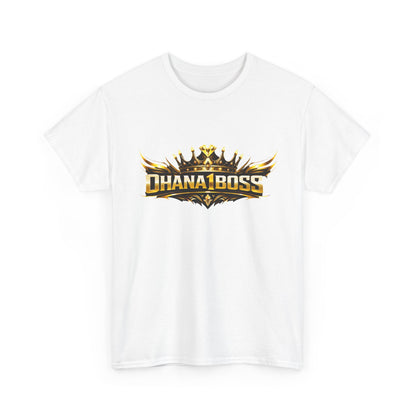 Ohana1Boss Crown Logo T-Shirt — Gold Gaming Streetwear Tee