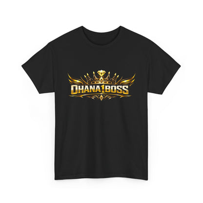 Ohana1Boss Crown Logo T-Shirt — Gold Gaming Streetwear Tee
