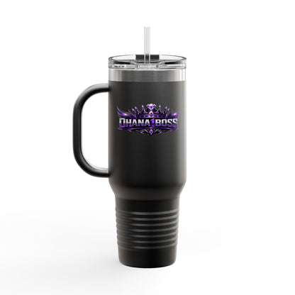 40oz Insulated Travel Mug — 'Duana Boss' Purple Crest Stainless Tumbler