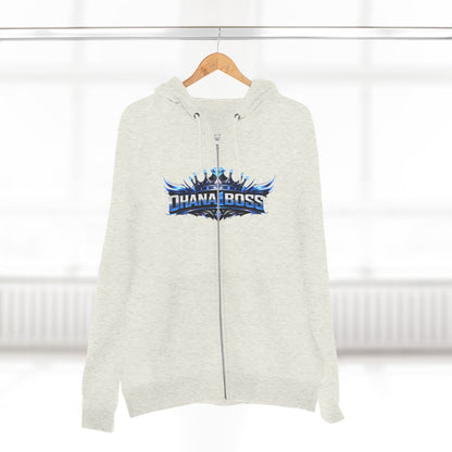 Ohana1Boss Zip Hoodie — Blue Unisex Zip-Up